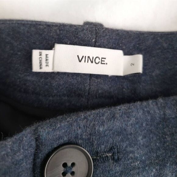 Vince Womens Mid Rise Tapered Leg Knit Jogger Sweatpants Heather Blue Size 2 - Picture 4 of 6